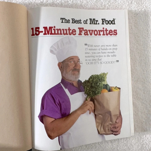 The Best Of Mr.  Food 15 Min Favourites Hard Cover Cookbook - Picture 3 of 12